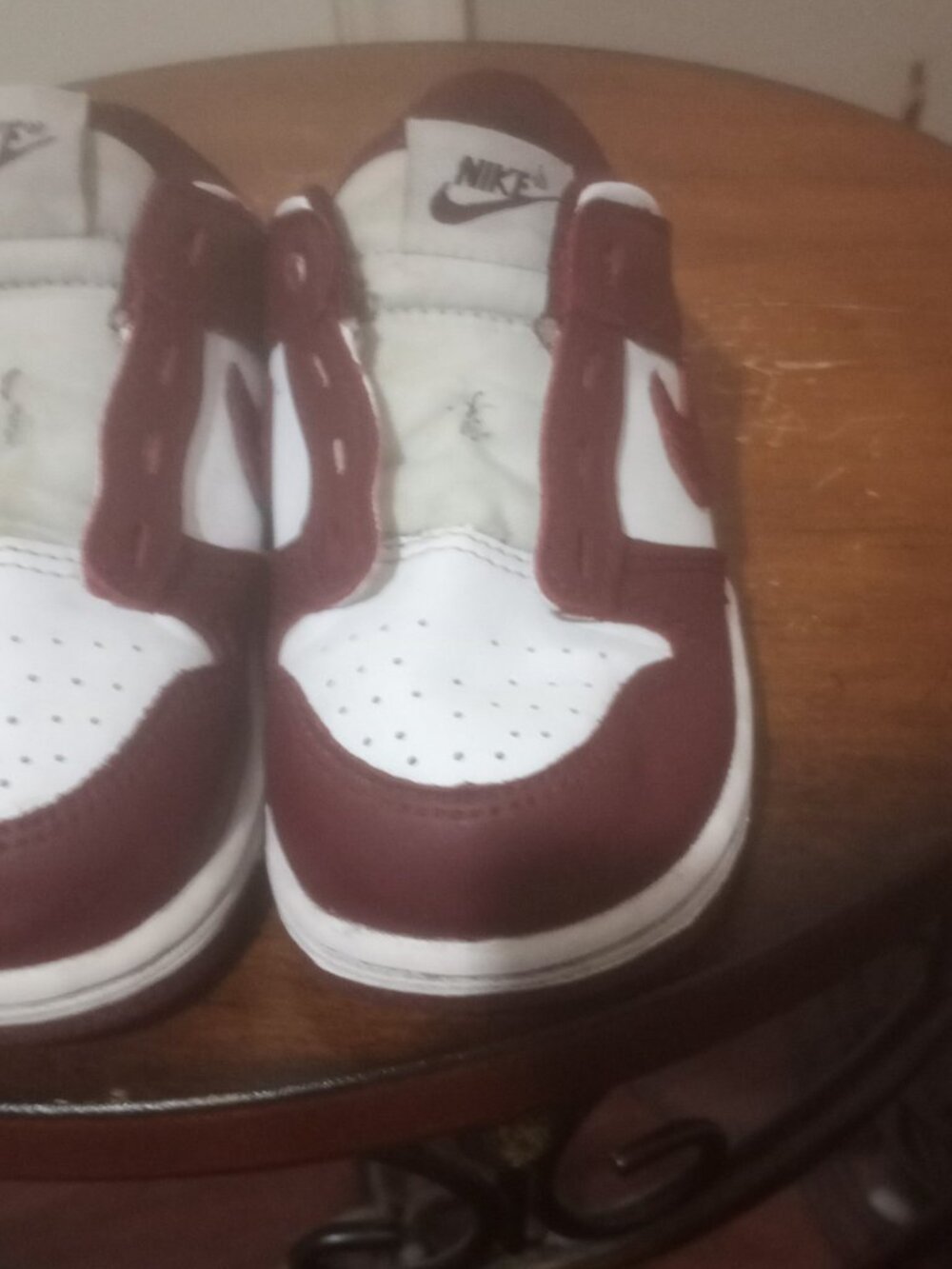 Nike Dunk Low White Redwood TD Toddler FB9107-115 8C Retro Authentic Sneakers - Picture 8 of 13